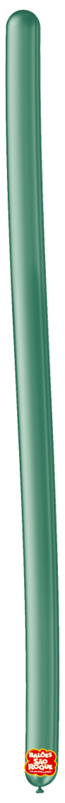 BALÕES SÃO ROQUE VERDE CANUDO METALLIC 260 PC 25 UNIDADES #158530325