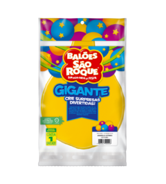 BALÕES SÃO ROQUE AMARELO CITRINO GIGANTE LISO 25 POLEGADAS PC 01 UNIDADE #125105801