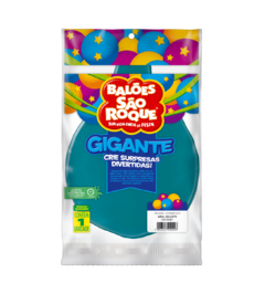 BALÕES SÃO ROQUE AZUL CELESTE GIGANTE LISO 25 POLEGADAS PC 01 UNIDADE #125104201