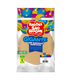 BALÕES SÃO ROQUE BEGE GIGANTE LISO 25 POLEGADAS PC 01 UNIDADE #1251013001
