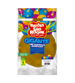 BALÕES SÃO ROQUE DOURADO GIGANTE CINTILANTE 25 POLEGADAS PC 01 UNIDADE #125111201