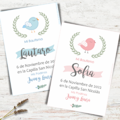 Tarjetas Pajarito