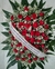 Coroa de rosas vermelhas