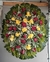 Coroa de Flores de Rosas Vermelhas e Amarelas