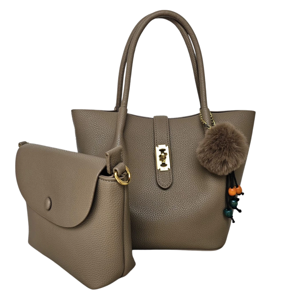 Bolsa Dupla Marrom Claro