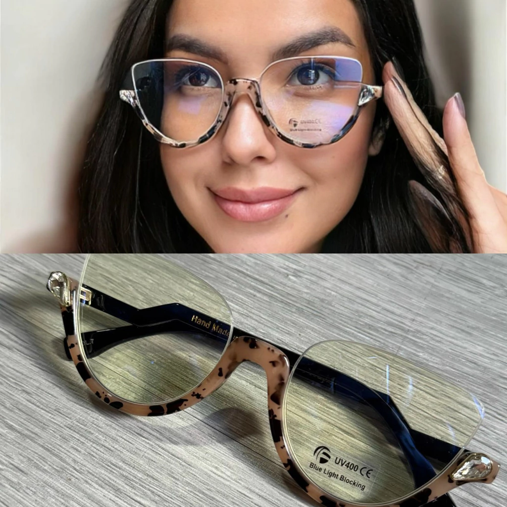 Armação de óculos Animal Print