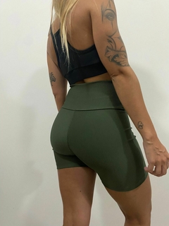 SHORT LUNA VERDE MILITAR - amore mio