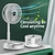 Foldable Fan Portable Silencioso Floor Fan Ventilador Portatil USB Rechargeable - loja online