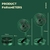 Foldable Fan Portable Silencioso Floor Fan Ventilador Portatil USB Rechargeable - loja online