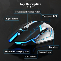 Mouse gamer recarregável. - comprar online