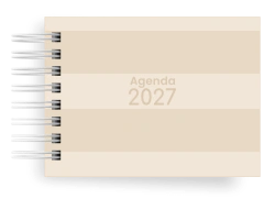 MINI AGENDA FOFA A6 DATADA 2027 HORIZONTAL - 1 dia p/ pág. Sáb. e Dom. juntos na internet