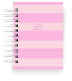 MINI AGENDA FOFA A6 DATADA 2027 VERTICAL - 1 dia p/ pág. - Atteliê da Lari Personalizados