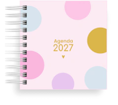 AGENDA FOFA POCKET DATADA 2027 - 2 dias p/ pág. - Atteliê da Lari Personalizados