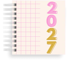 AGENDA FOFA POCKET DATADA 2027 - 1 dia p/ pág. Sáb. e Dom. Juntos na internet