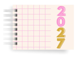 MINI AGENDA FOFA A6 DATADA 2027 HORIZONTAL - 1 dia p/ pág. - comprar online