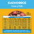 Tabla de recomendaciones de ración diaria para cachorros de Pedigree, con imágenes de carne y croquetas en un plato.