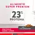 Alimento seco super premium para cachorros, con 23% de proteína, elaborado con pollo, carne y arroz, sin colorantes.