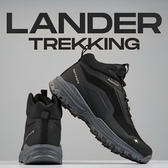 Botas Montagne Trekking Lander Hombre Negro