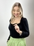 Blusa em malha trabalhada air wide na internet