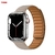 Imagem do Link de couro para apple relógio banda 44mm 40mm 41mm 45mm 42mm 38mm pulseira d