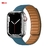 Link de couro para apple relógio banda 44mm 40mm 41mm 45mm 42mm 38mm pulseira d - comprar online