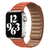 Link de couro para apple relógio banda 44mm 40mm 41mm 45mm 42mm 38mm pulseira d