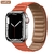 Link de couro para apple relógio banda 44mm 40mm 41mm 45mm 42mm 38mm pulseira d - MRO Ecommerce