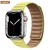 Link de couro para apple relógio banda 44mm 40mm 41mm 45mm 42mm 38mm pulseira d