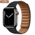 Link de couro para apple relógio banda 44mm 40mm 41mm 45mm 42mm 38mm pulseira d na internet