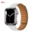 Link de couro para apple relógio banda 44mm 40mm 41mm 45mm 42mm 38mm pulseira d - comprar online