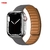 Link de couro para apple relógio banda 44mm 40mm 41mm 45mm 42mm 38mm pulseira d - loja online