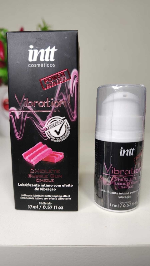 Gel com efeito de vibração sabor Chiclete Power Extra Forte. 17 ml