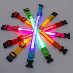 Coleira LED brilhante para cães ajustável - mercus store