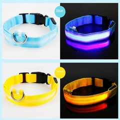 Imagem do Coleira LED brilhante para cães ajustável