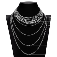 Colar de aço inoxidável para homem e mulher - comprar online
