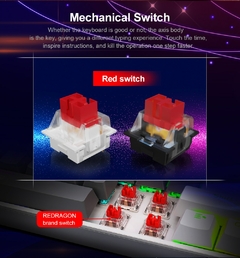 Teclado Mecânico REDRAGON RGB K617 - comprar online