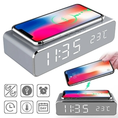 Carregador sem fio Time Despertador LED - loja online
