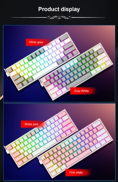 Teclado Mecânico REDRAGON RGB K617 na internet