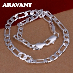Colar lateral de prata para homem 10mm - comprar online