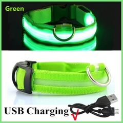 Imagem do Coleira LED brilhante para cães ajustável