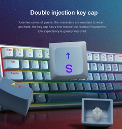Teclado Mecânico REDRAGON RGB K617 - mercus store