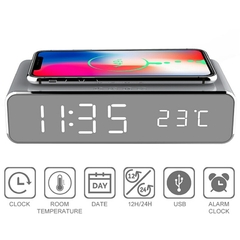 Carregador sem fio Time Despertador LED - comprar online