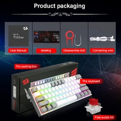 Imagem do Teclado Mecânico REDRAGON RGB K617