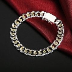 pulseira de prata 10mm