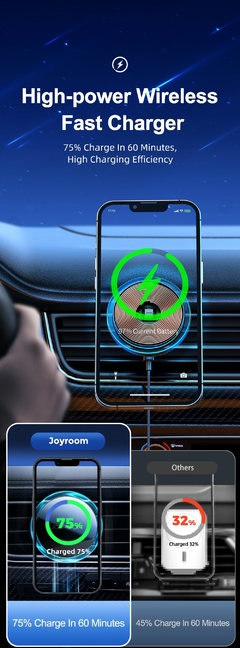 suporte de telefone magnético carregamento sem fio - comprar online