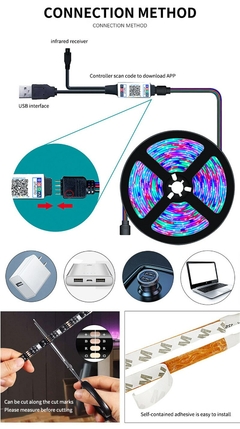 Imagem do Rolo De Fita Led 3m com Controle Bluetooth