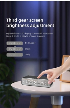 Carregador sem fio Time Despertador LED - comprar online
