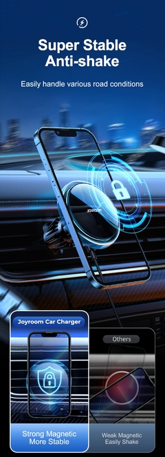 suporte de telefone magnético carregamento sem fio