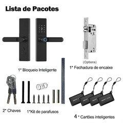 Fechadura Eletrônica Biométrica Digital Black Smart - comprar online