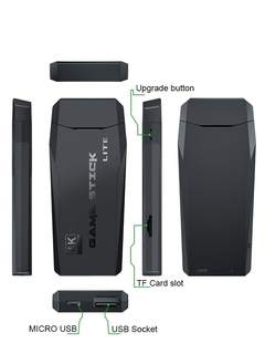 usb com 10000 jogos pórtatil 4k game trick - loja online